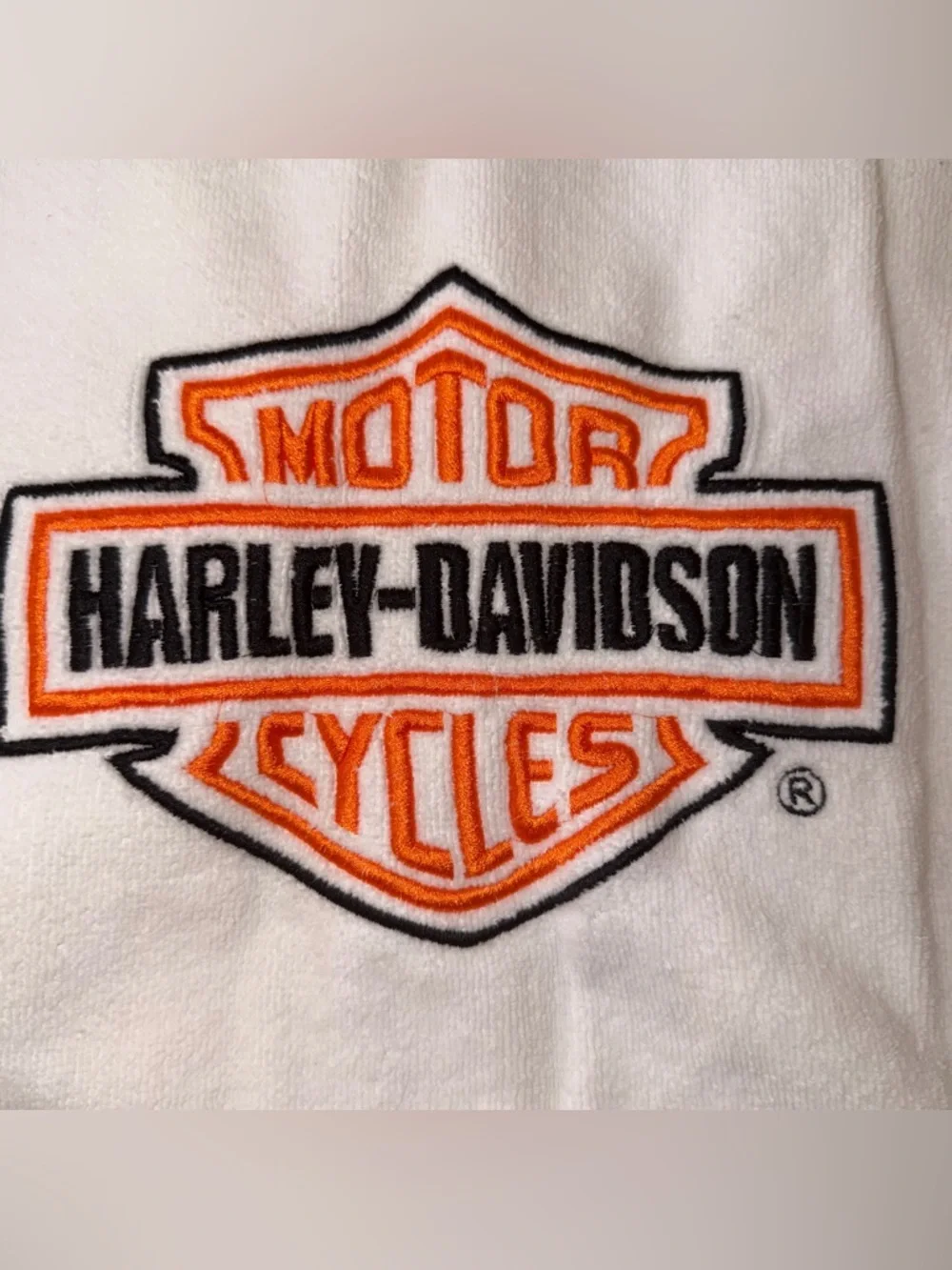 White Harley Davidson Robe - Picture 10 of 10